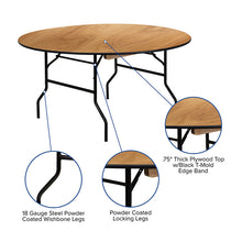 Load image into Gallery viewer, Round Portable Banquet Table
