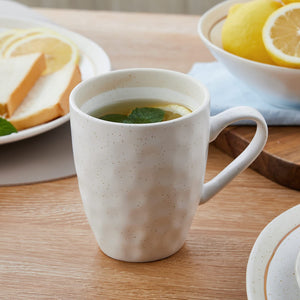 16-Piece Round Dinnerware Set, White, White Speckle, Service For 4 (Porcelain Dinnerware Set)