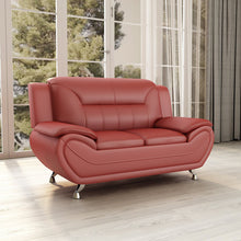 Load image into Gallery viewer, 61&#39;&#39; Vegan Leather Loveseat
