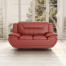 Load image into Gallery viewer, 61&#39;&#39; Vegan Leather Loveseat
