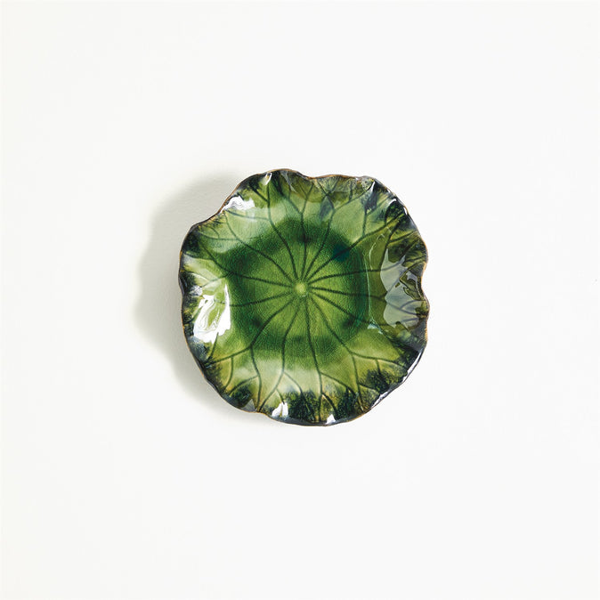 Free Formed Lily Plate-Green