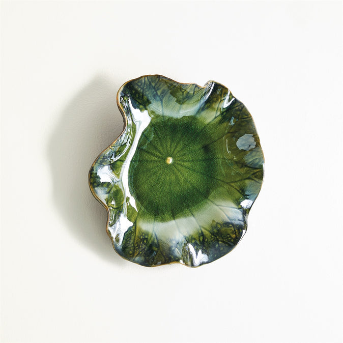 Free Formed Lily Plate-Green
