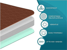 Load image into Gallery viewer, 2 Pack Washable Waterproof Seat Protector Pads, Ultra Absorbent Pee Pads (Brown)
