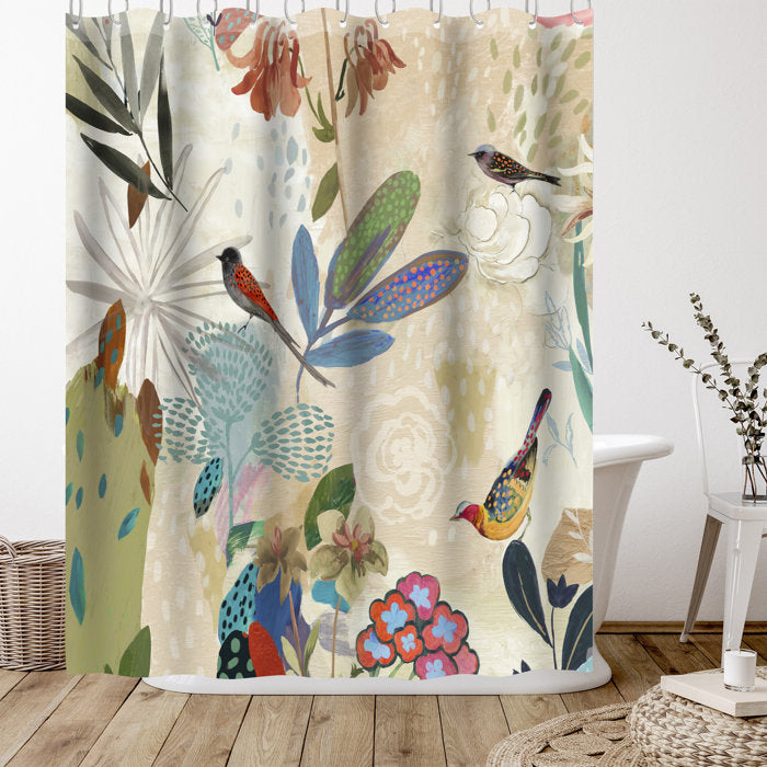 Shower Curtain Where the Passion Flower Grows