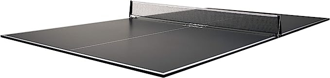 Regulation Table Tennis Conversion Top with Foam Backing and Net Set - Full MDF Ping Pong Table Top for Pool Table - Quick and Easy Assembly - Foam Backing to Protect Billiard Table, Full Foam Backing