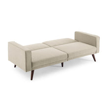 Load image into Gallery viewer, Linen Tufted Back Convertible Sofa
