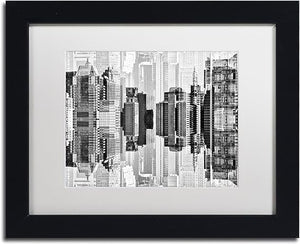 New York Reflection VII by Philippe Hugonnard, White Matte, Black Frame