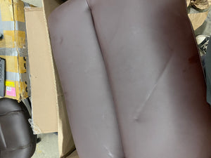 Brown Cotton Office Chair