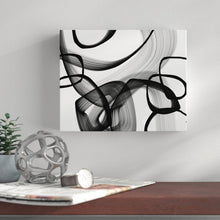 Load image into Gallery viewer, Abstract Poetry in Black and White 91 by Irena Orlov Print on Canvas
