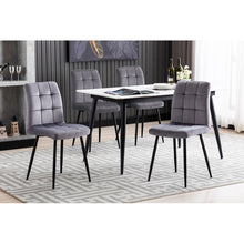 Load image into Gallery viewer, SET OF 4 Adalwine Tufted Velvet Upholstered Dining Chair
