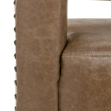 Load image into Gallery viewer, Ahbree Vegan Leather Swivel Barrel Chair
