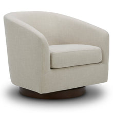 Load image into Gallery viewer, Aiden Upholstered Swivel Barrel Chair
