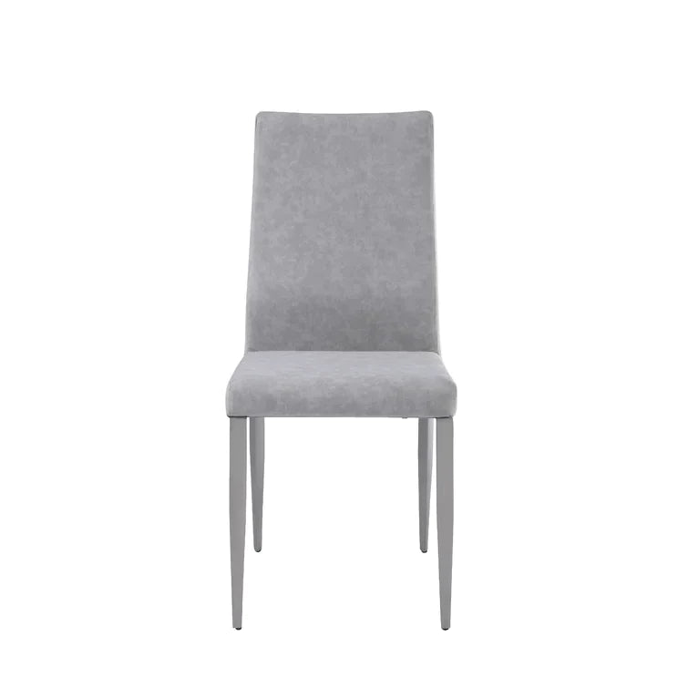 Aikam Metal Side Chair in Gray