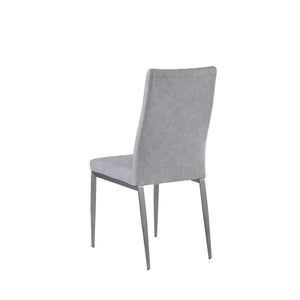 Aikam Metal Side Chair in Gray