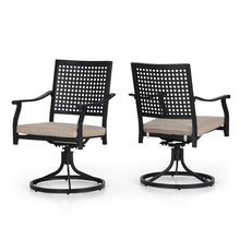 Load image into Gallery viewer, Alaistair Metal Outdoor Dining Armchair with Cushion (Set of 2)
