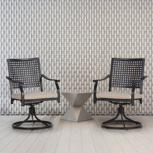 Load image into Gallery viewer, Alaistair Metal Outdoor Dining Armchair with Cushion (Set of 2)
