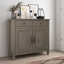 Load image into Gallery viewer, Farmhouse Grey Alayjia Solid Wood Accent Cabinet
