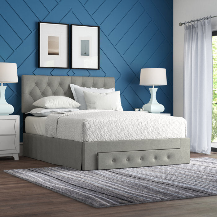 Allegretto Upholstered Storage Bed, Queen