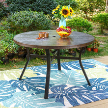 Load image into Gallery viewer, Alyah Round Metal Outdoor Dining Table
