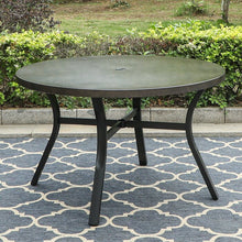 Load image into Gallery viewer, Alyah Round Metal Outdoor Dining Table
