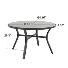 Load image into Gallery viewer, Alyah Round Metal Outdoor Dining Table
