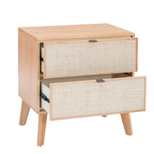 Load image into Gallery viewer, Amani Natural Cane Nightstand
