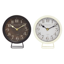 Load image into Gallery viewer, Analog Metal Mechanical Tabletop Clock (Set of 2)
