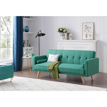 Load image into Gallery viewer, Angus Twin 71.6&#39;&#39; Wide Linen Tufted Back Convertible Sofa
