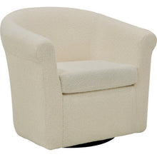Load image into Gallery viewer, Anstett Upholstered Swivel Barrel Chair, Beige
