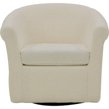 Load image into Gallery viewer, Anstett Upholstered Swivel Barrel Chair, Beige
