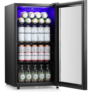 26 Bottle and 130 Can Single Zone Free-standing Wine & Beverage Refrigerator