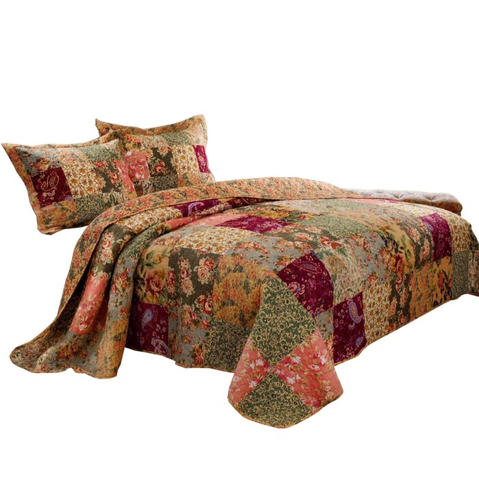 Antwayne Cotton Blend Quilt Set, Queen