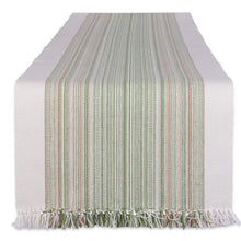 Load image into Gallery viewer, Thyme Archambault Rectangle Striped Cotton Table Runner
