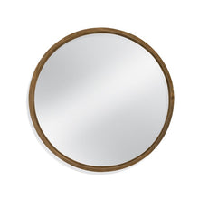 Load image into Gallery viewer, Aru Round Wood Wall Mirror
