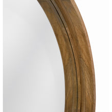 Load image into Gallery viewer, Aru Round Wood Wall Mirror
