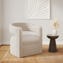 Load image into Gallery viewer, Ashni Polyester Swivel Barrel Chair
