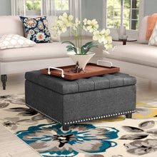 Load image into Gallery viewer, Audel Upholstered Storage Ottoman
