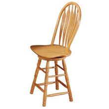 Load image into Gallery viewer, Azizi Swivel Solid Wood Counter Stool
