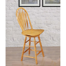 Load image into Gallery viewer, Azizi Swivel Solid Wood Counter Stool
