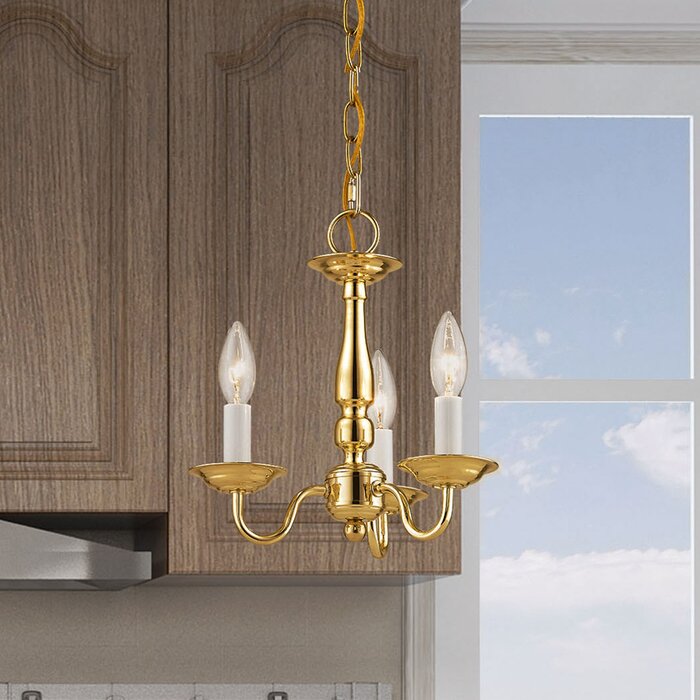 Polished Brass Benedetto 5 - Light Dimmable Classic / Traditional Chandelier