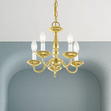 Load image into Gallery viewer, Polished Brass Benedetto 5 - Light Dimmable Classic / Traditional Chandelier
