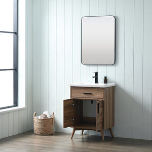 Binford Free Standing Single Bathroom Vanity with Ceramic Top