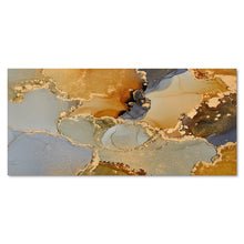 Load image into Gallery viewer, 28&quot; H x 60&quot; W Brown And Black Luxury Abstract Fluid Art - Painting on Canvas
