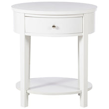 Load image into Gallery viewer, White Canterbury Tall End Table with Storage
