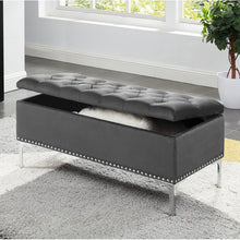 Load image into Gallery viewer, Carmel Barrie Upholstered Flip Top Storage Bench
