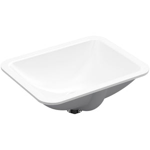 Rectangle Undermount Bathroom Sink with Overflow (Sink Only)