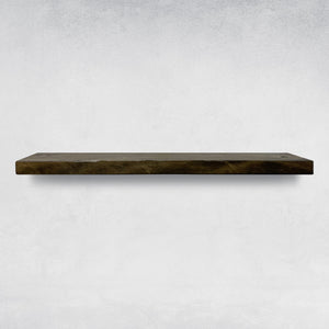 1.75" H x 36" W x 10" D Jacobean Cerasella 2 Piece Pine Solid Wood Floating Shelf (Set of 2)