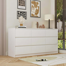 Load image into Gallery viewer, Chest Of Drawers 9 Drawer Dresser, Wood Dresser 9 Drawer Chest
