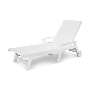 Polyw**d Coastal Outdoor Chaise Lounge