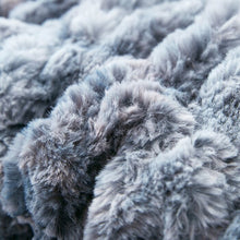 Load image into Gallery viewer, Badland Wolf Faux Fur Oversized Comforter Set, King
